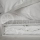 Satin fitted sheets (white)